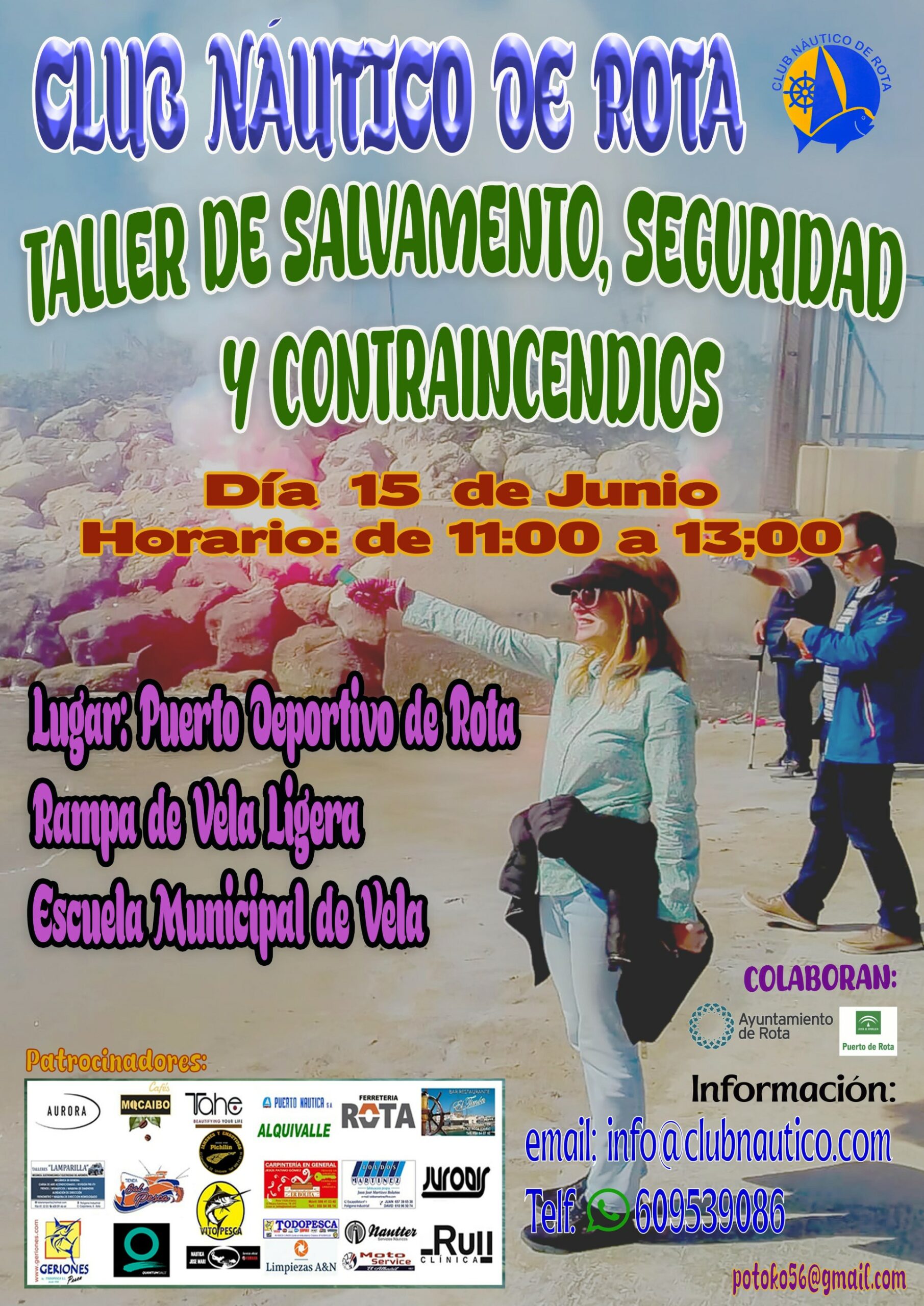 El Club Náutico de Rota organiza una jornada de Seguridad y contraincendios en embarcaciones